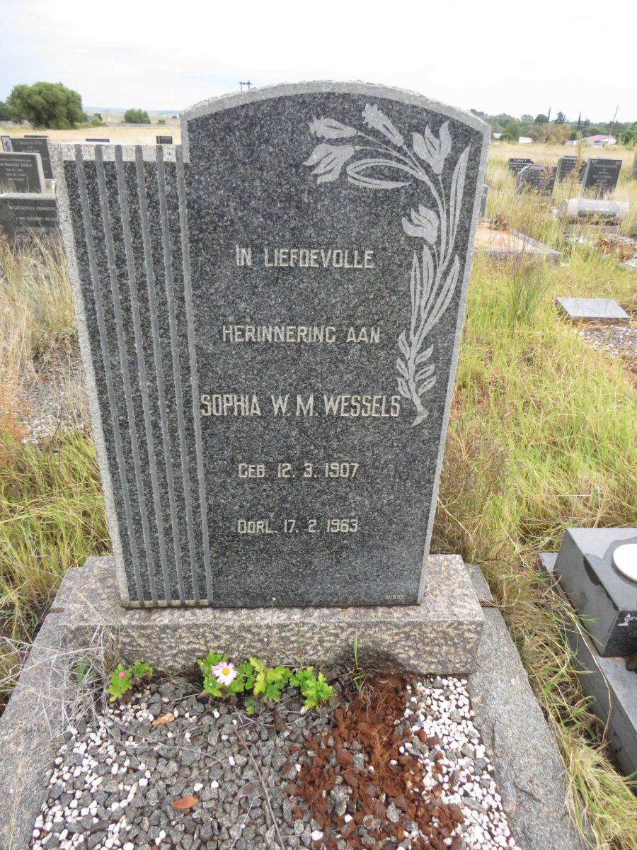 WESSELS Sophia W.M. 1907-1963