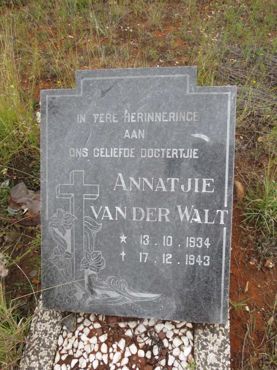 WALT Annatjie, van der 1934-1943
