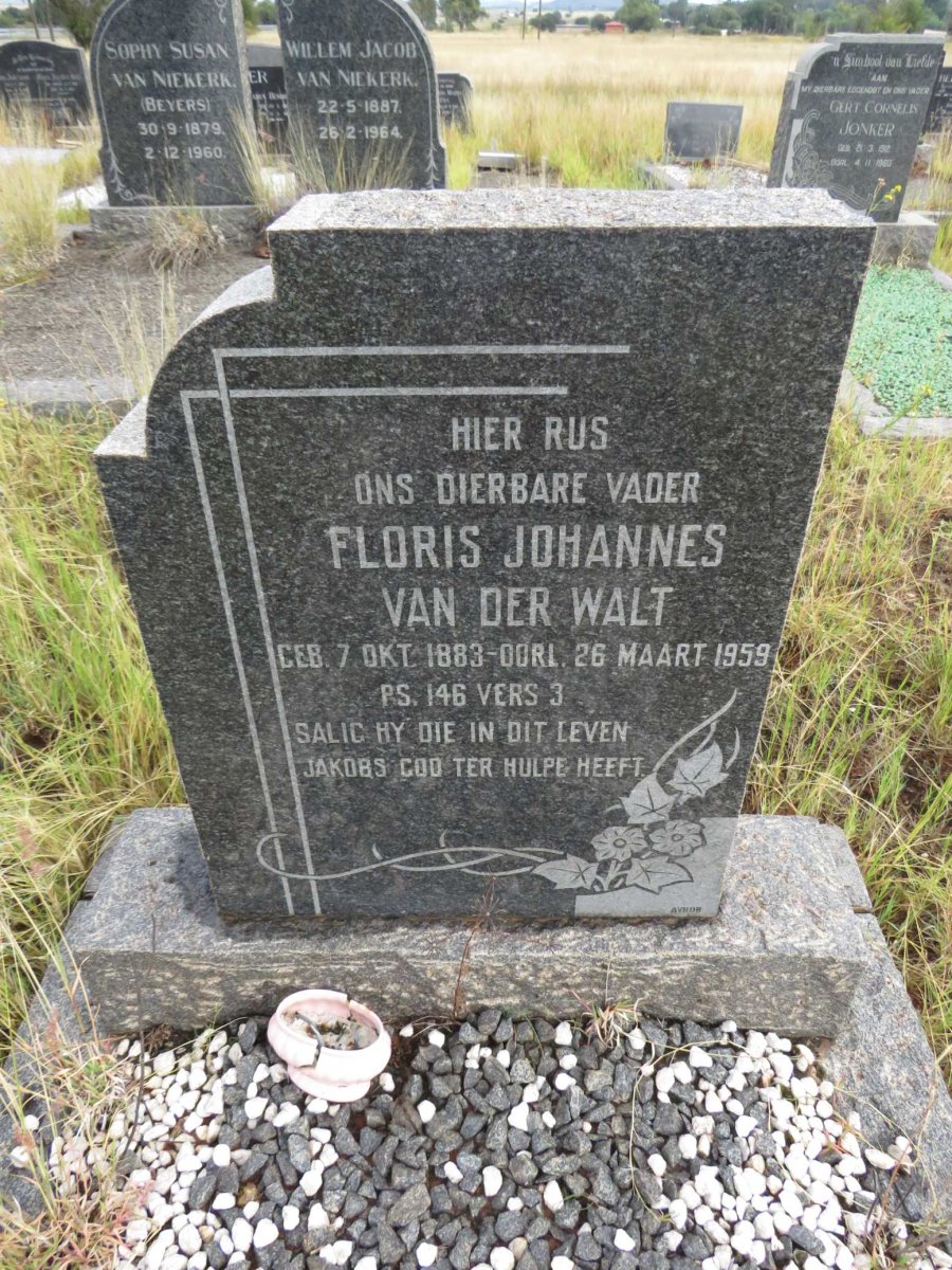 WALT Floris Johannes, van der 1883-1959