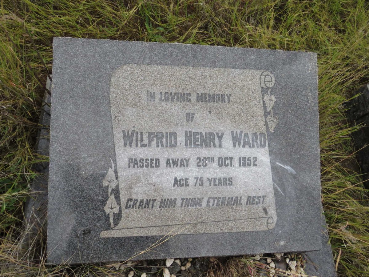 WARD Wilfred Henry -1952