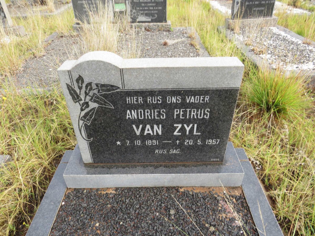 ZYL Andries Petrus, van 1891-1957