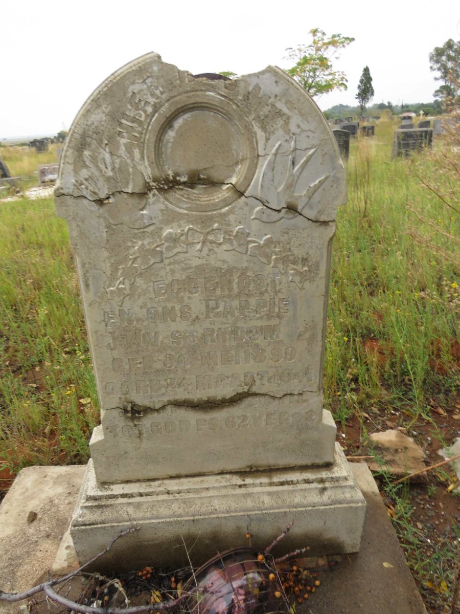 STRYDOM J.H.V. 1899-1941