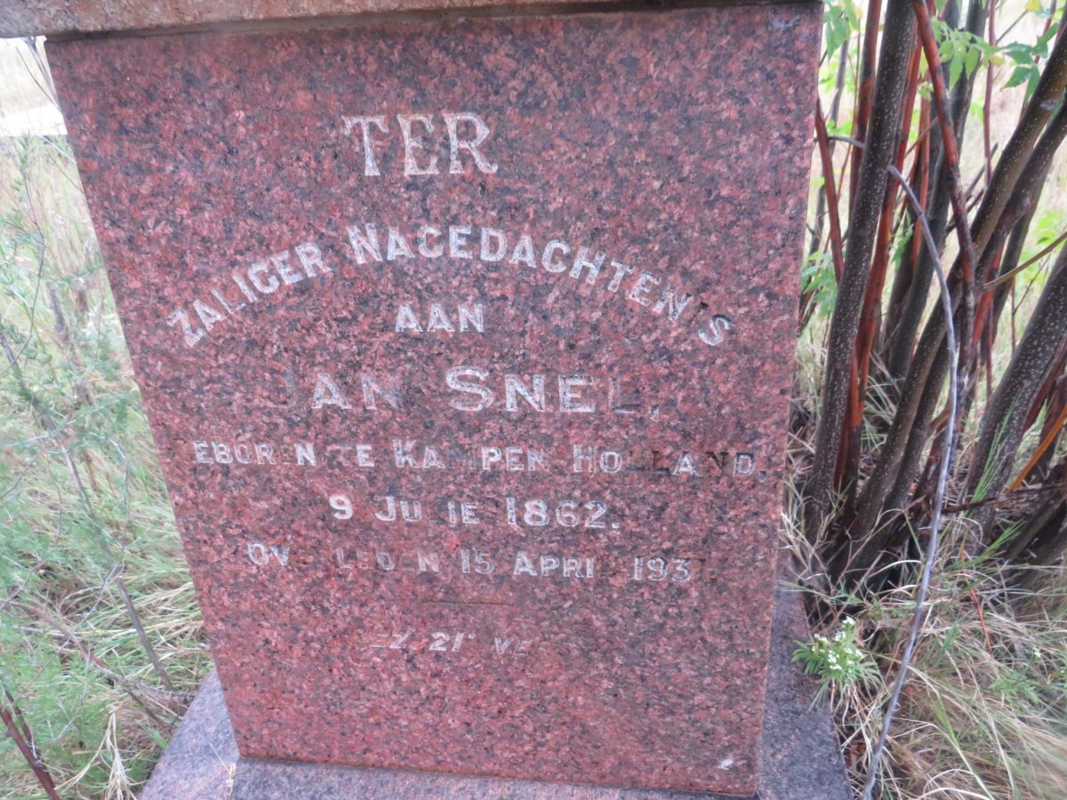 SNELL Jan 1862-1931