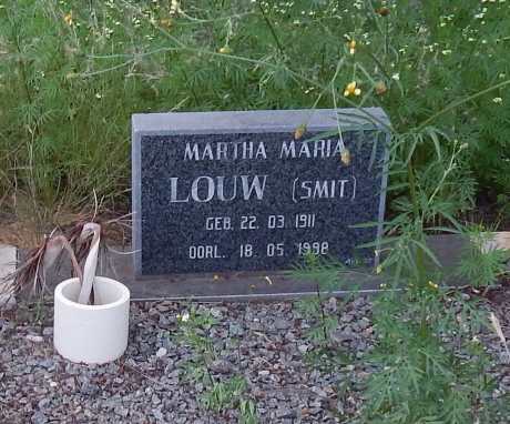 LOUW Gerhardus Wynand 1908-1996 &amp; Martha Maria SMIT 1911-1992