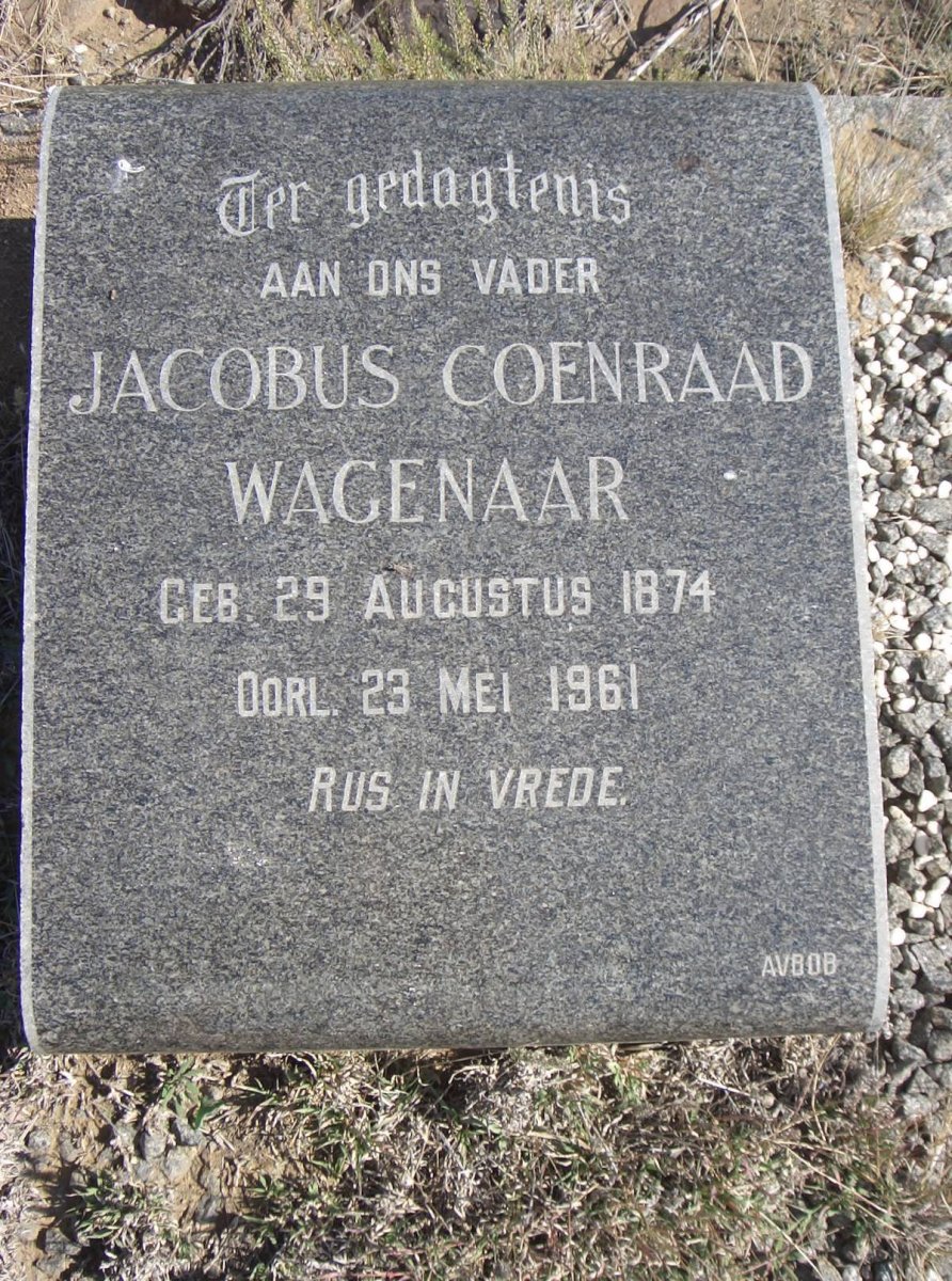 WAGENAAR Jacobus Coenraad 1874-1961