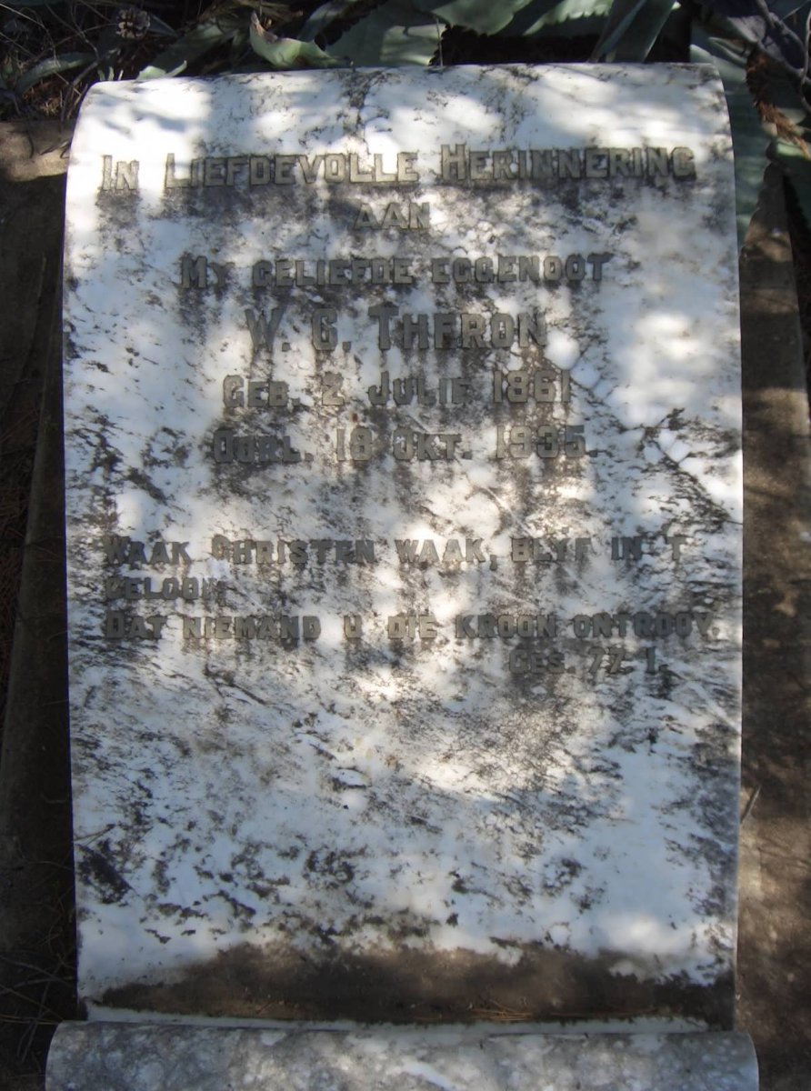 THERON W.G. 1861-1935