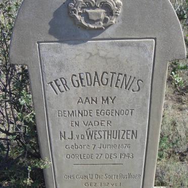 WESTHUIZEN N.J., van 1876-1943
