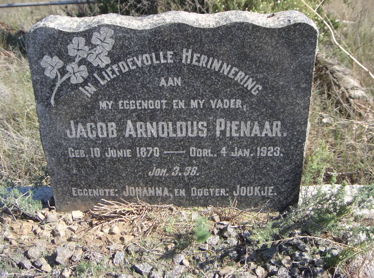 PIENAAR Jacob Arnoldus 1870-1923