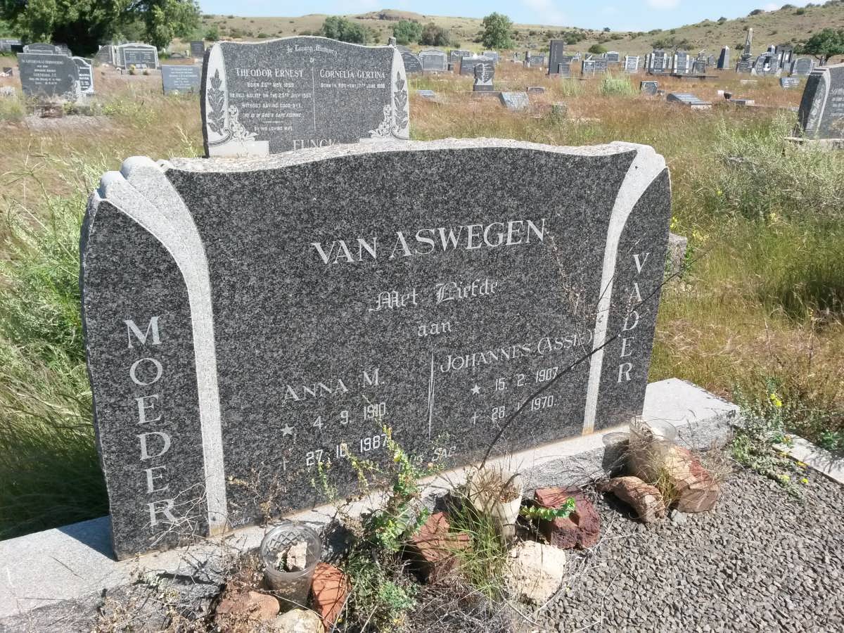 ASWEGEN Johannes, van 1907-1970 &amp; Anna M. 1910-1987