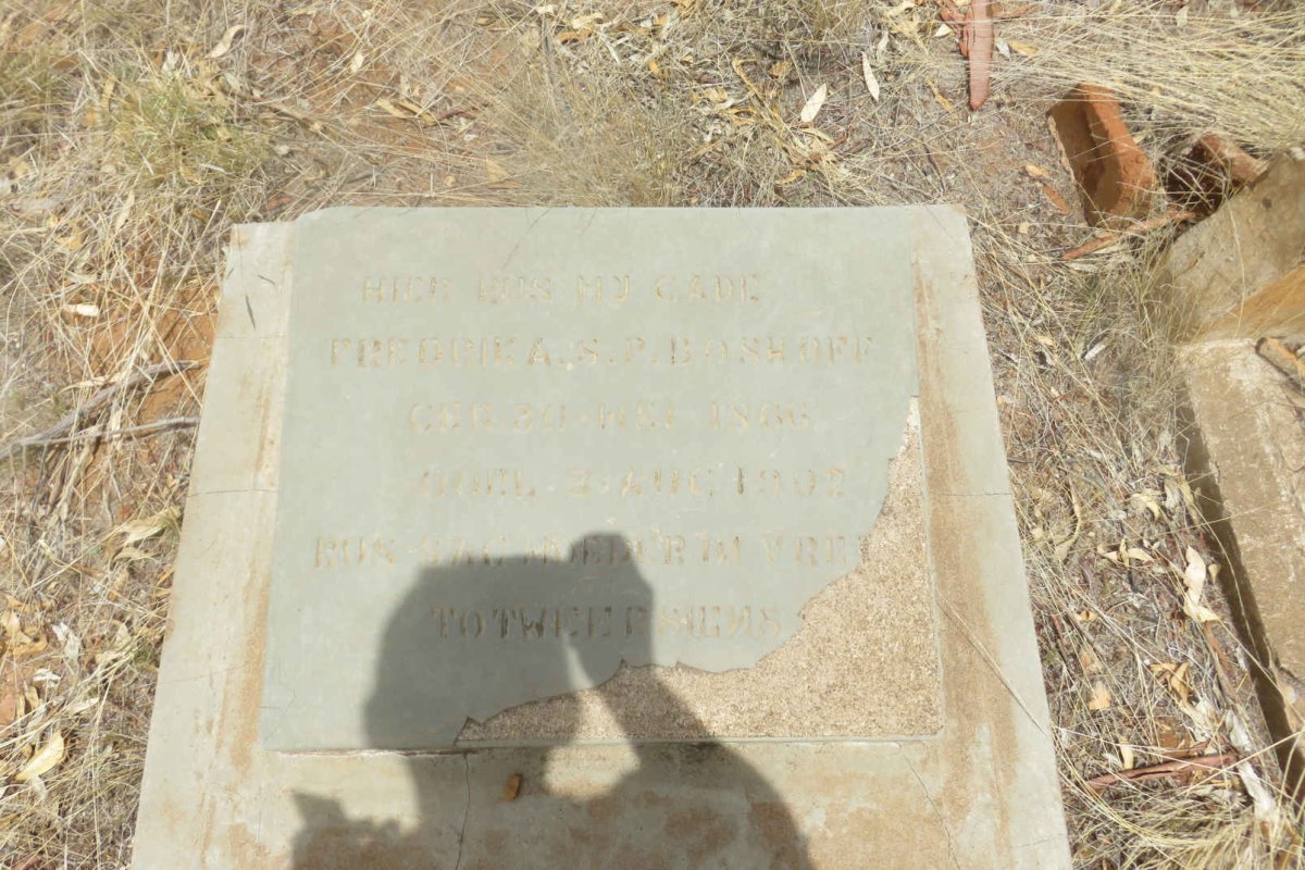 BOSHOFF Frederika S.P. 1866-1902