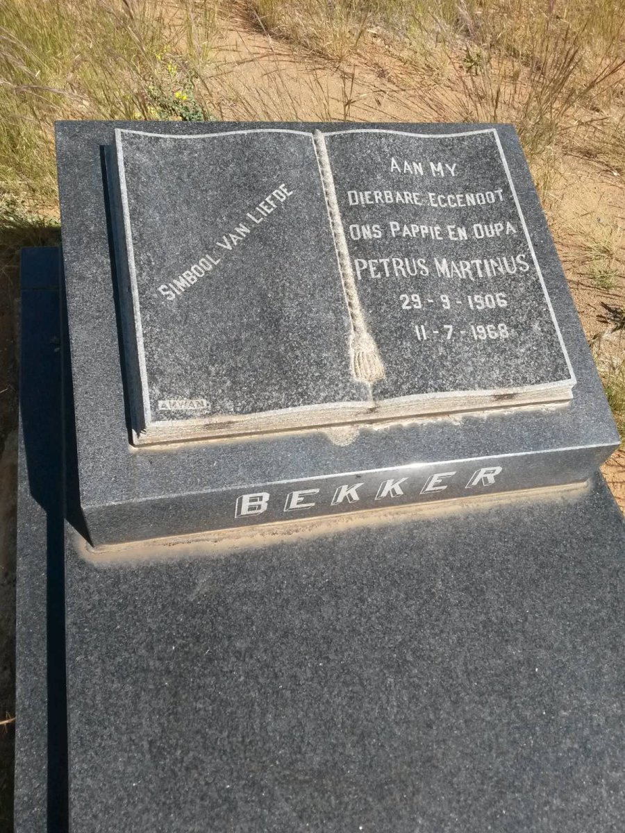 BEKKER Petrus Martinus 1906-1968
