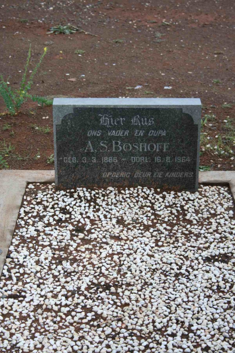 BOSHOFF A.S. 1886-1964