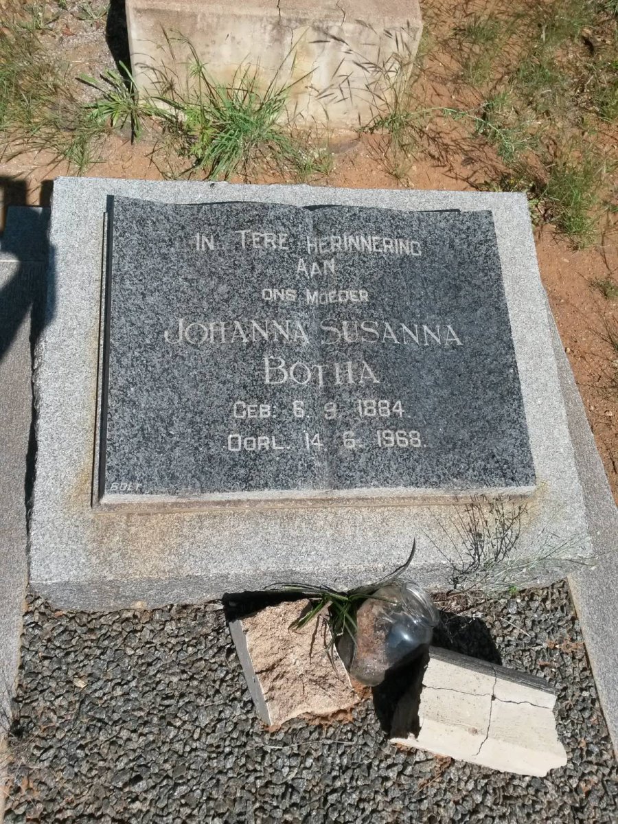 BOTHA Johanna Susanna 1884-1968