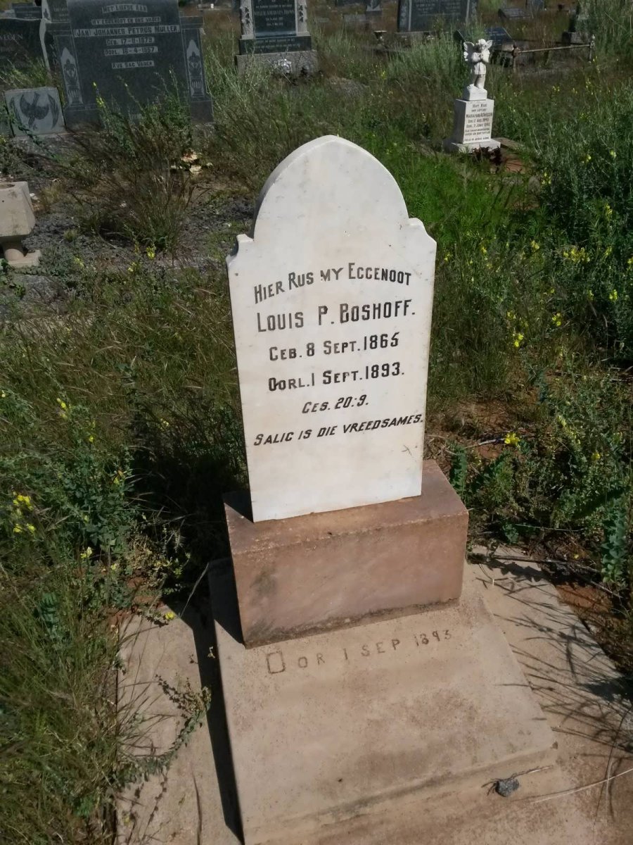 BOSHOFF Louis P. 1865-1893