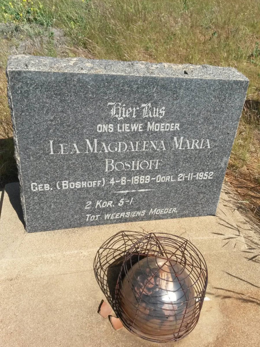 BOSHOFF Lea Magdalena Maria nee BOSHOFF 1869-1952
