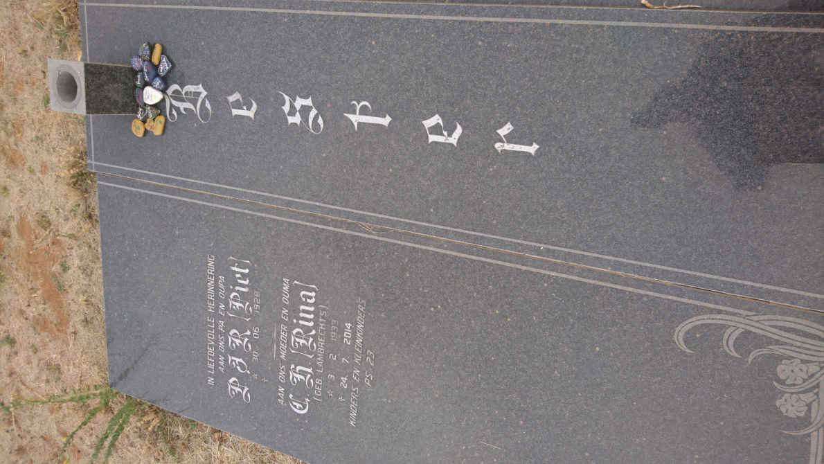 BESTER P.J.R. 1928- &amp; C.H. LAMBRECHTS 1933-2014 :: BESTER Pieter 1969-1991