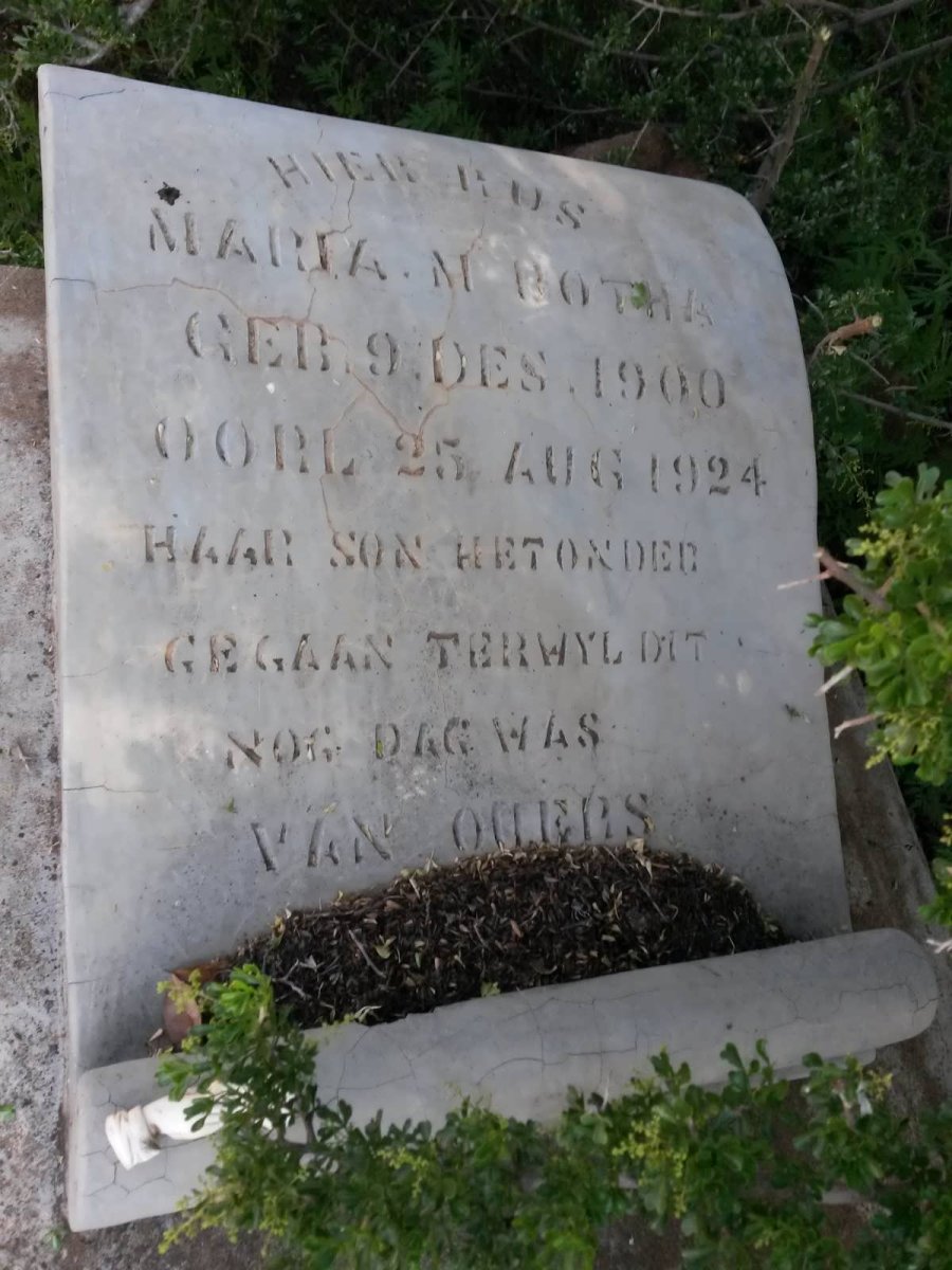BOTHA Maria M. 1900-1924
