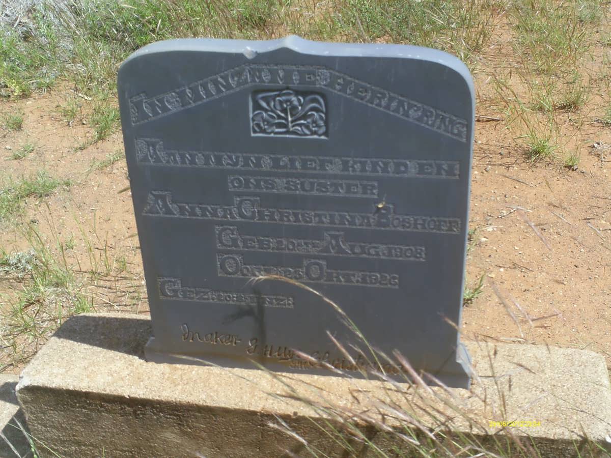BOSHOFF Anna Christina 1908-1926