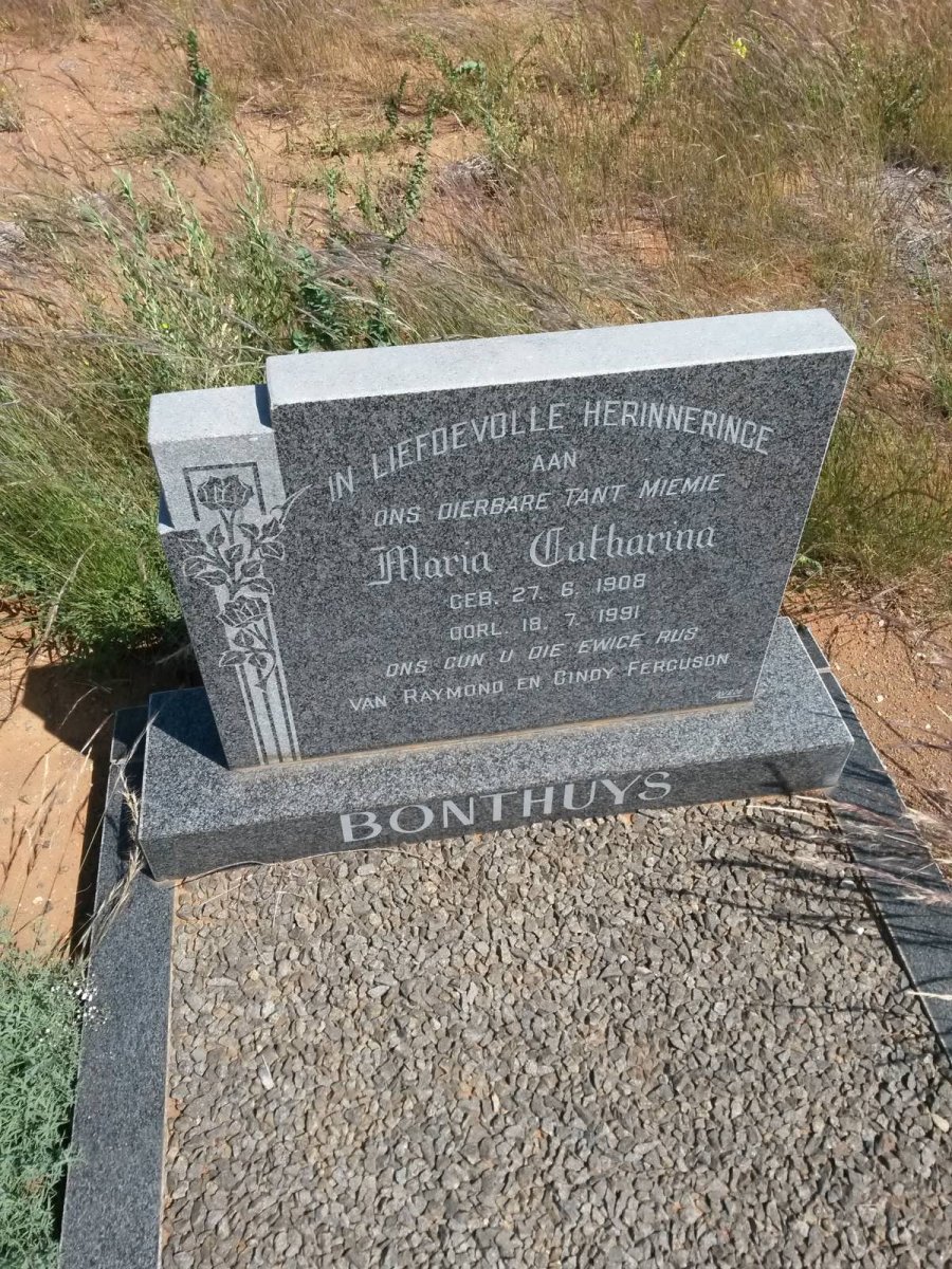 BONTHUYS Maria Catharina 1908-1991