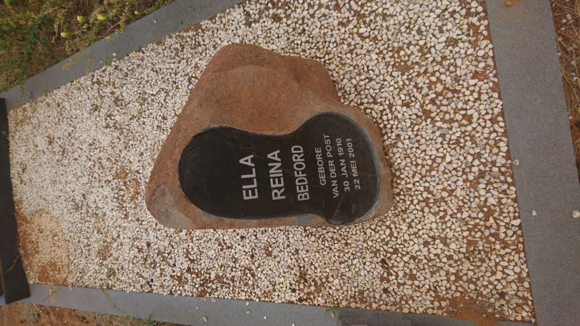 BEDFORD Ella Reina nee VAN DER POST 1910-2001