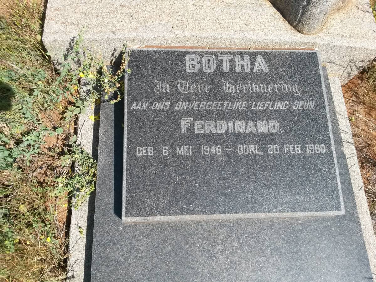 BOTHA Ferdinand 1946-1960