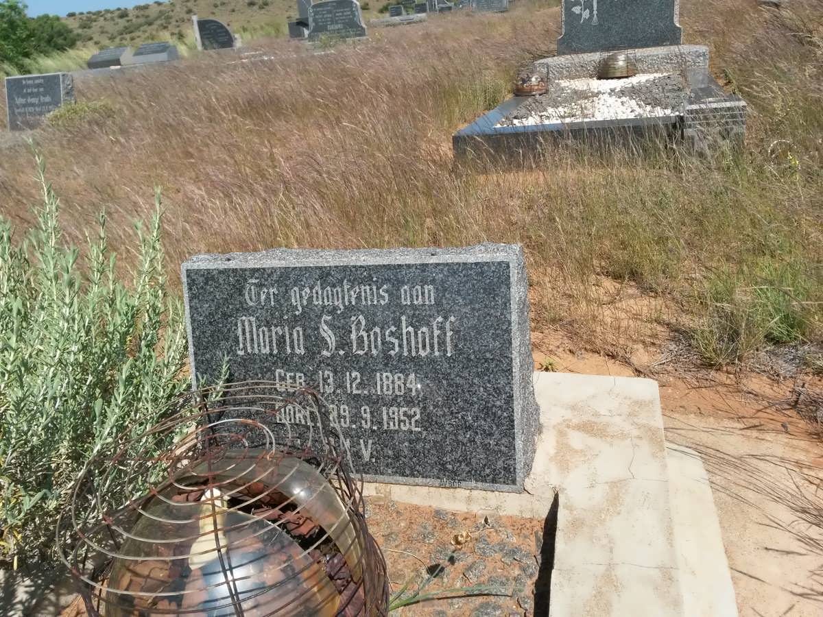 BOSHOFF Maria S. 1884-1952