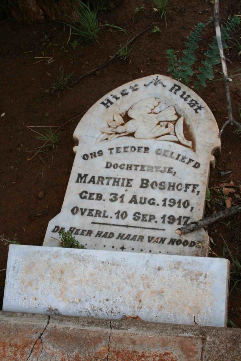 BOSHOFF Marthie 1910-1917