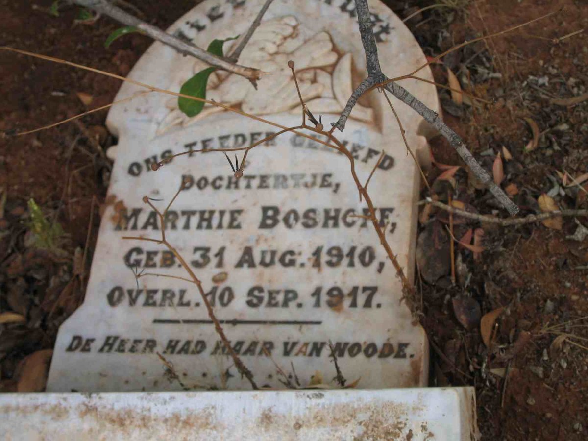 BOSHOFF Marthie  1910-1917