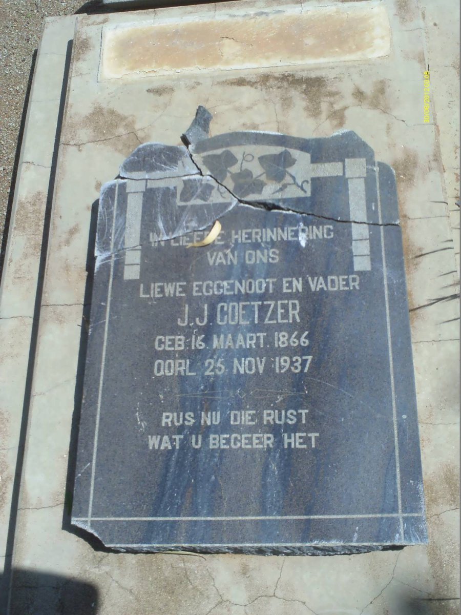 COETZER J.J. 1866-1937