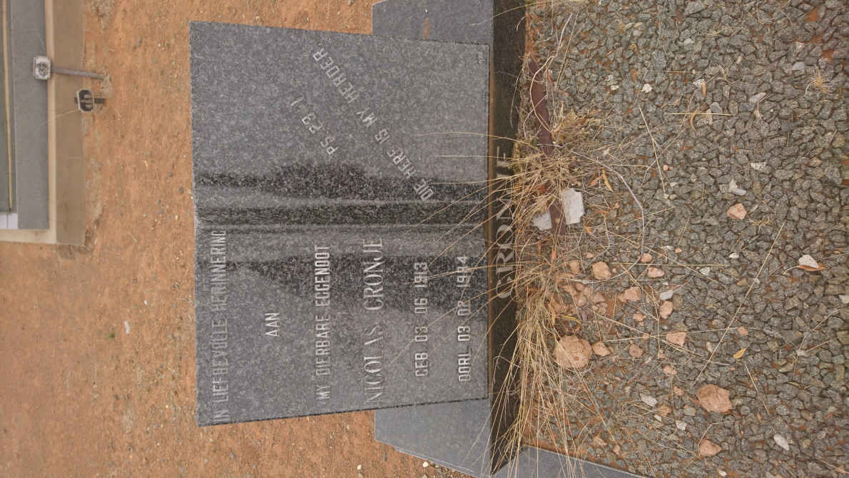 CRONJE Nicolas 1913-1984