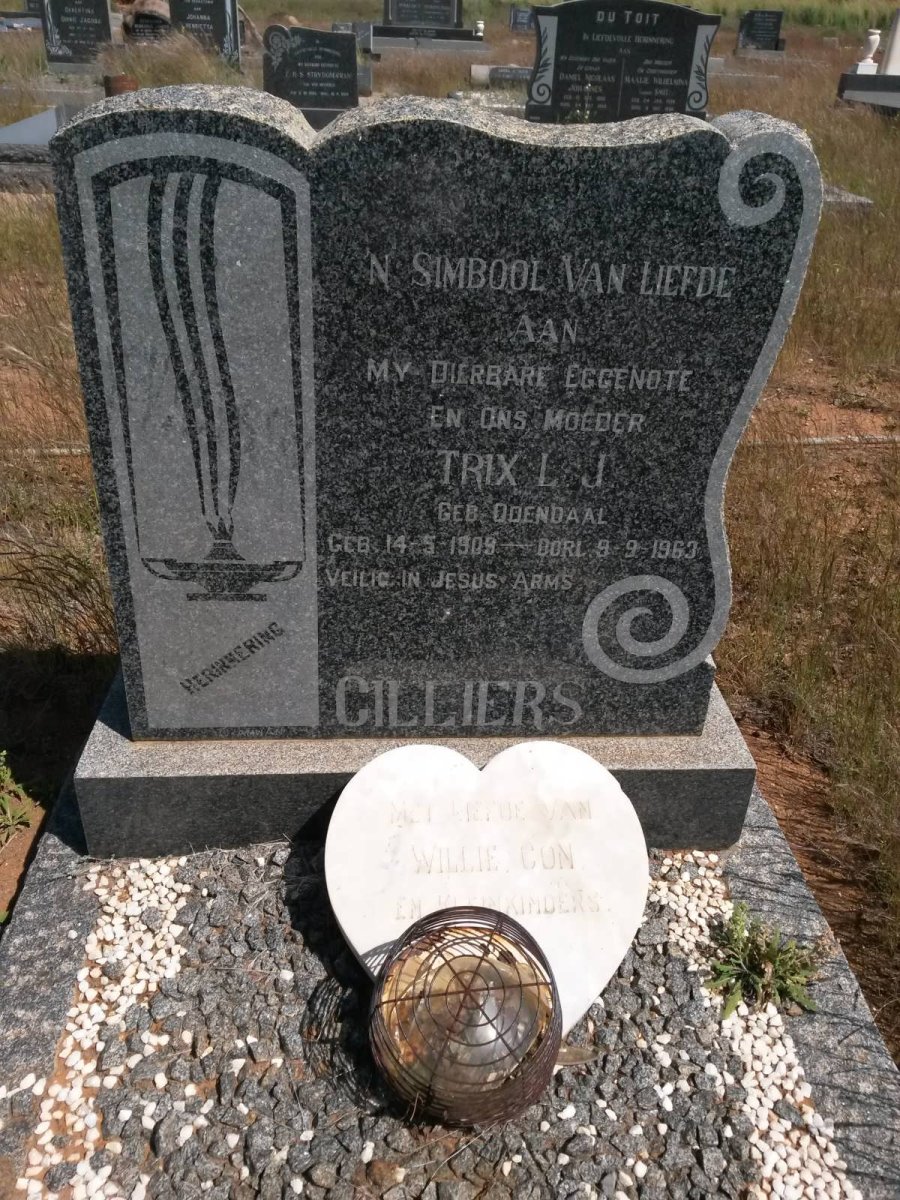 CILLIERS Trix L.J. nee ODENDAAL 1909-1963