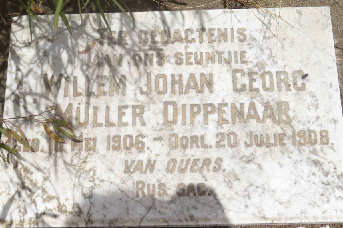 DIPPENAAR Willem Johan Georg Muller 1906-1908