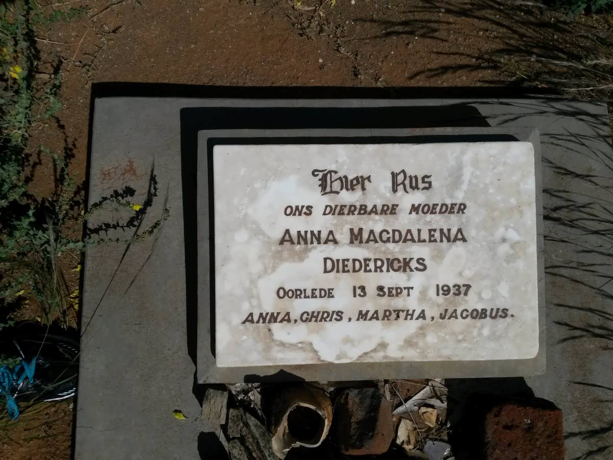DIEDERICKS Anna Magdalena -1937