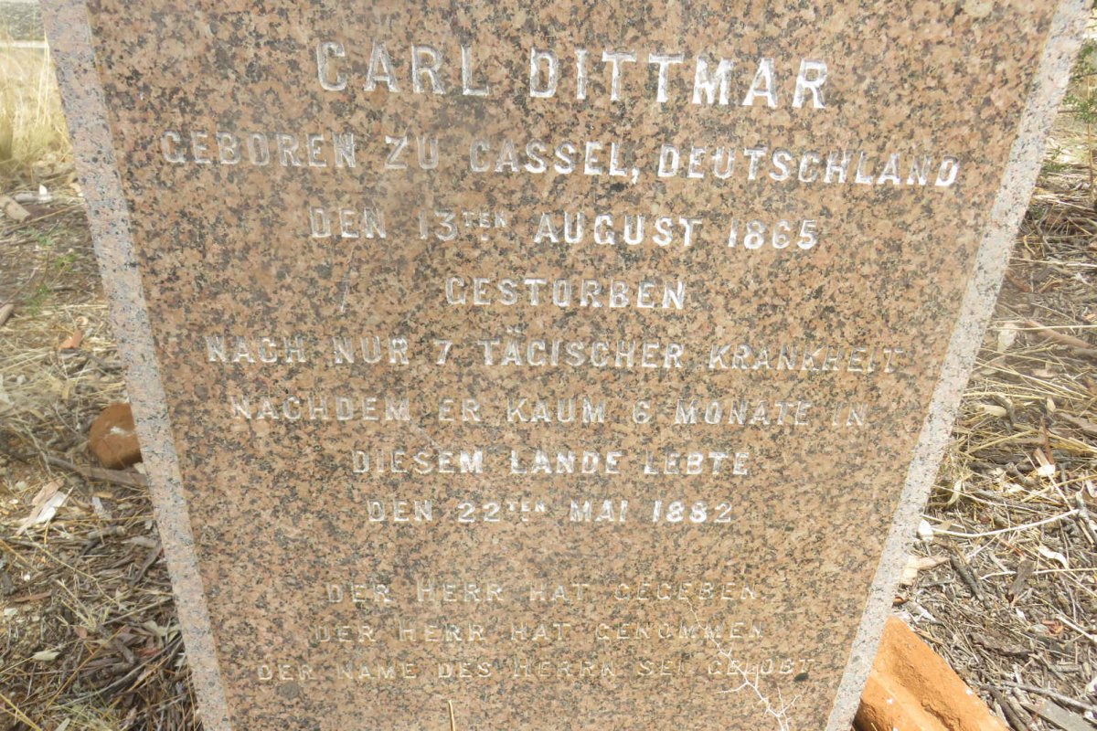 DITTMAR Carl 1865-1882