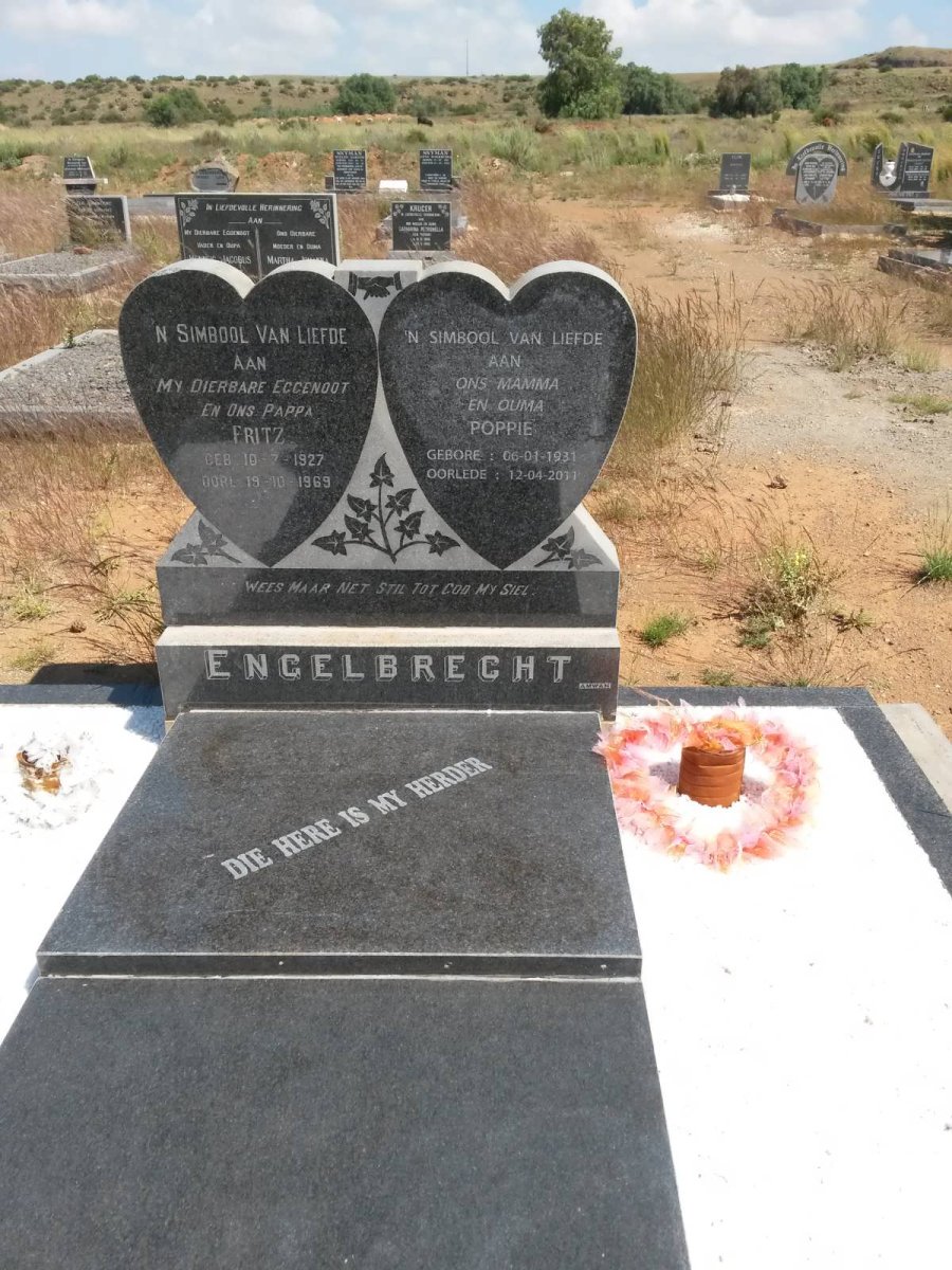 ENGELBRECHT Fritz 1927-1969 &amp; Poppie 1931-2011