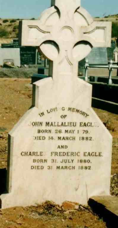 EAGLE John Mallalieu 1879-1882 : EAGLE Charles Frederic 1880-1882