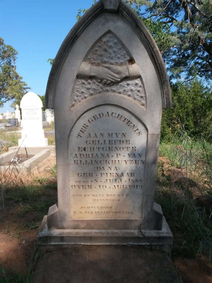 ELLINCKHUYZEN Adriana P., van nee PIENAAR 1888-1919