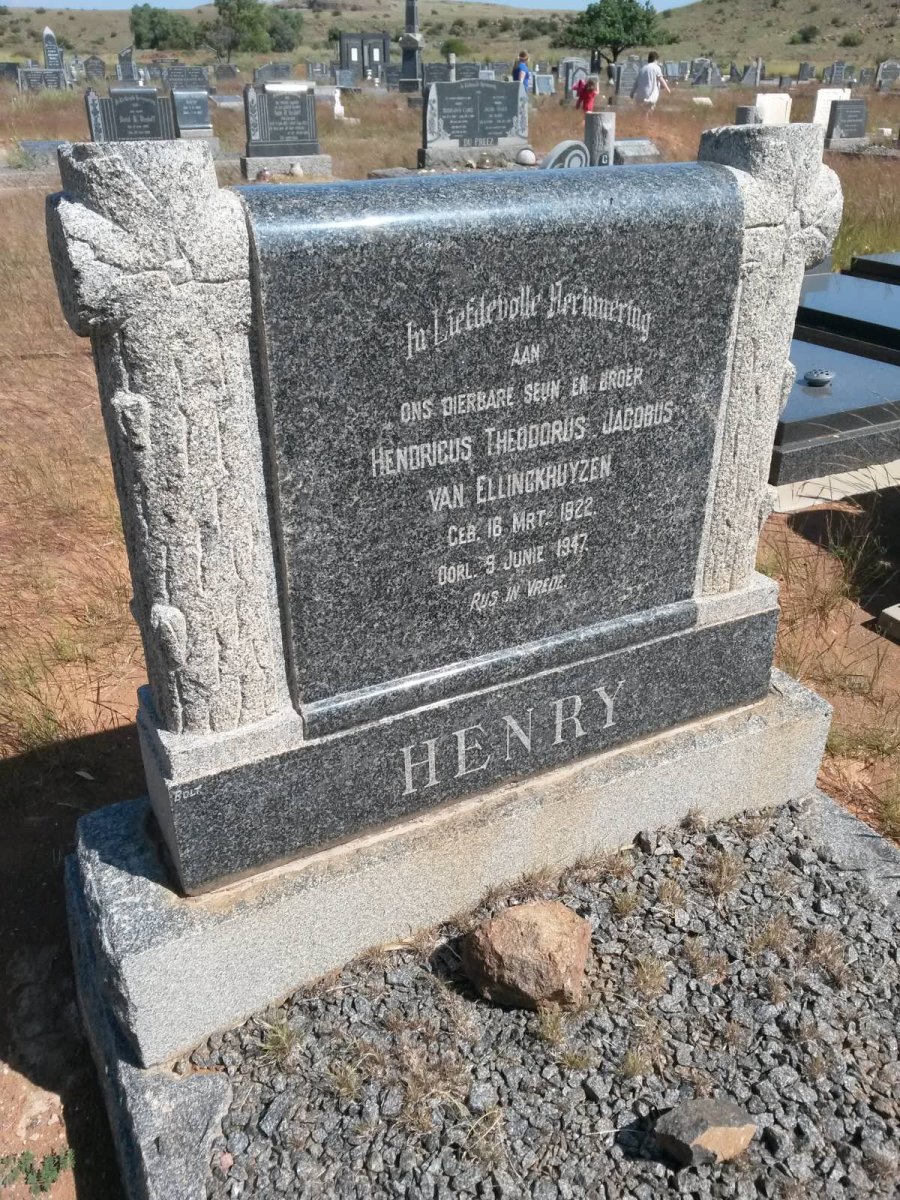ELLINCKHUYZEN Hendricus Theodorus Jacobus, van 1922-1947