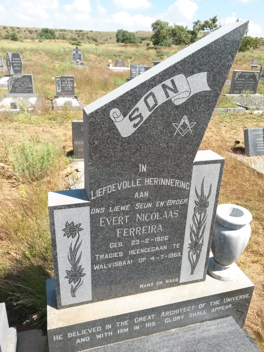 FERREIRA Evert Nicolaas 1926-1968