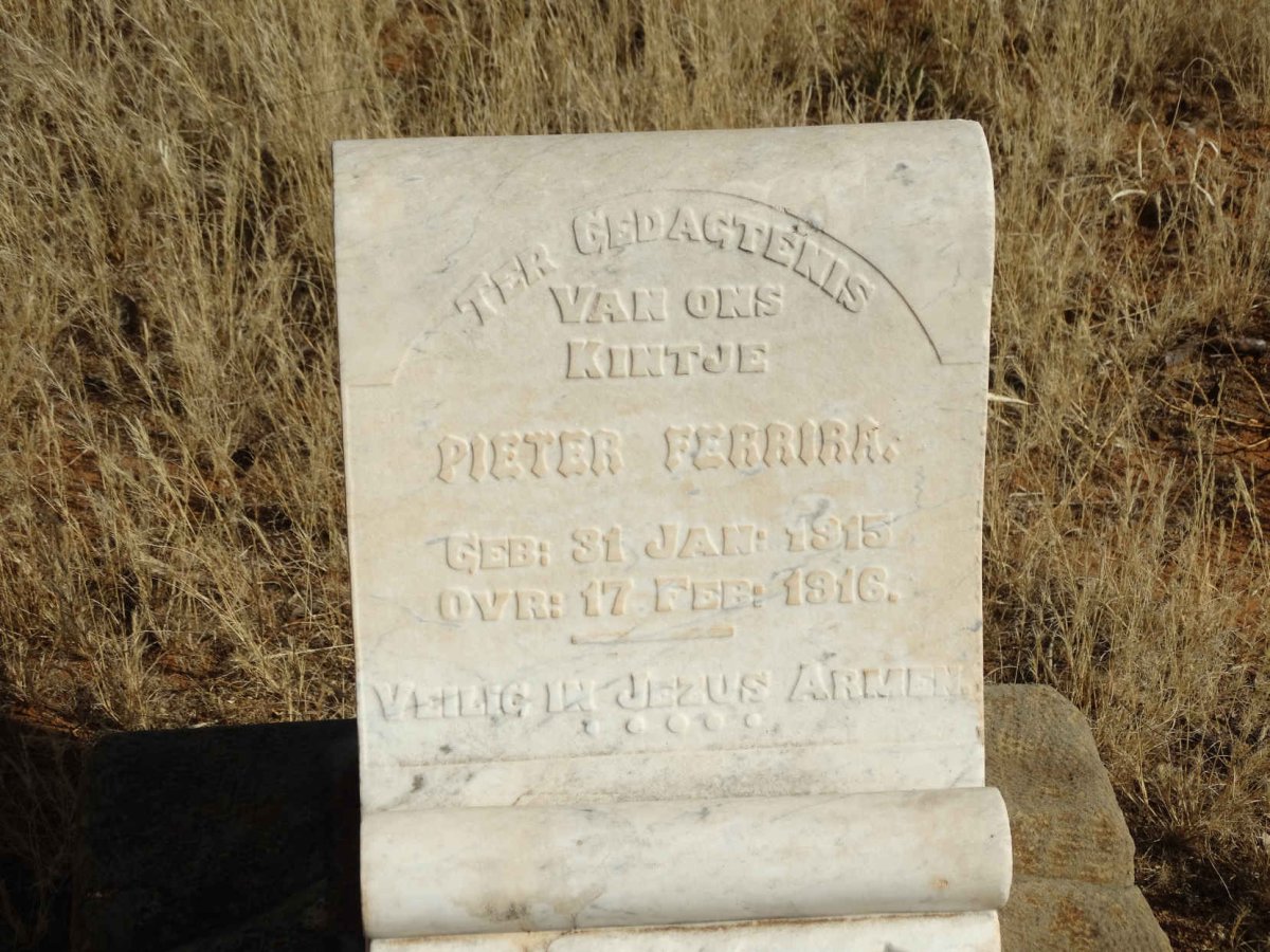 FERRIRA Pieter 1915-1916