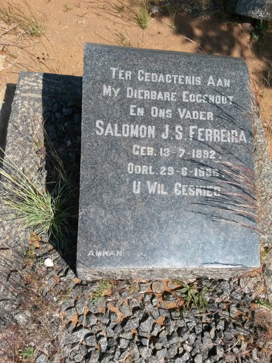 FERREIRA Salomon J.S. 1892-1955