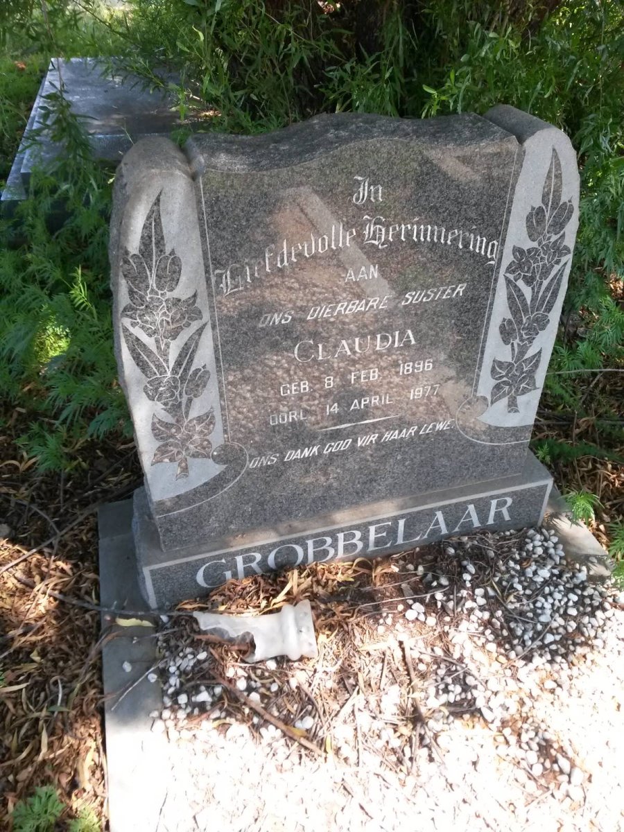 GROBBELAAR Claudia 1896-1977