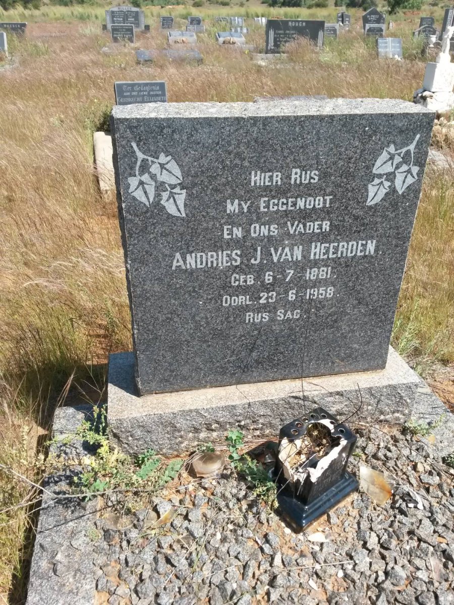 HEERDEN Andries J., van 1881-1958