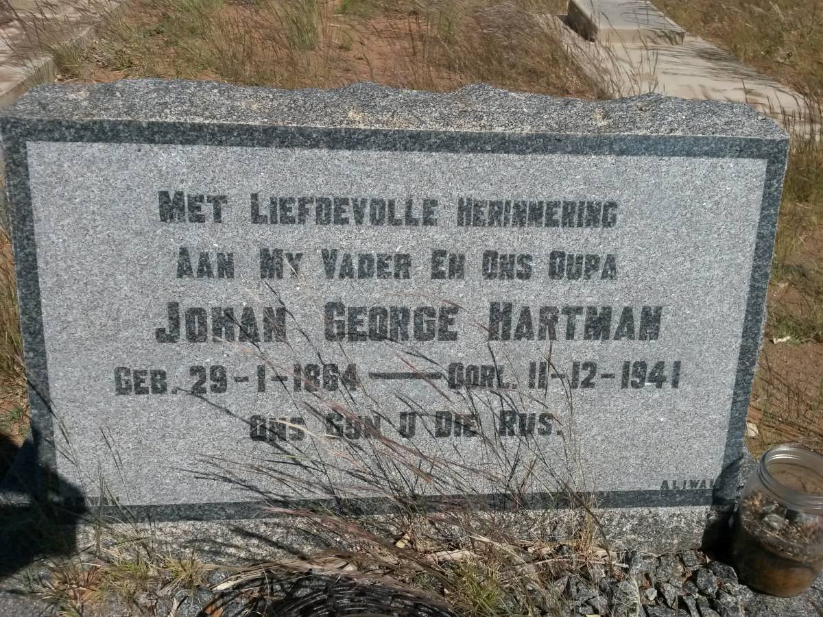 HARTMAN Johan George 1864-1941