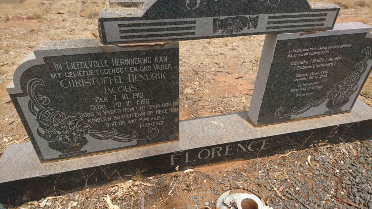 JACOBS Christoffel Hendrik 1913-1966 &amp; Cornelia LOMBAARD 1916-2015