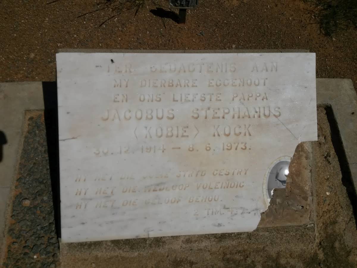 KOCK Jacobus Stephanus 1914-1973