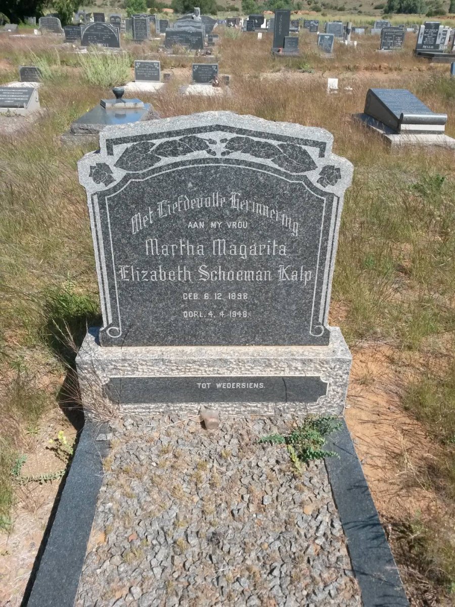 KALP Martha Magarita Elizabeth Schoeman 1898-1948