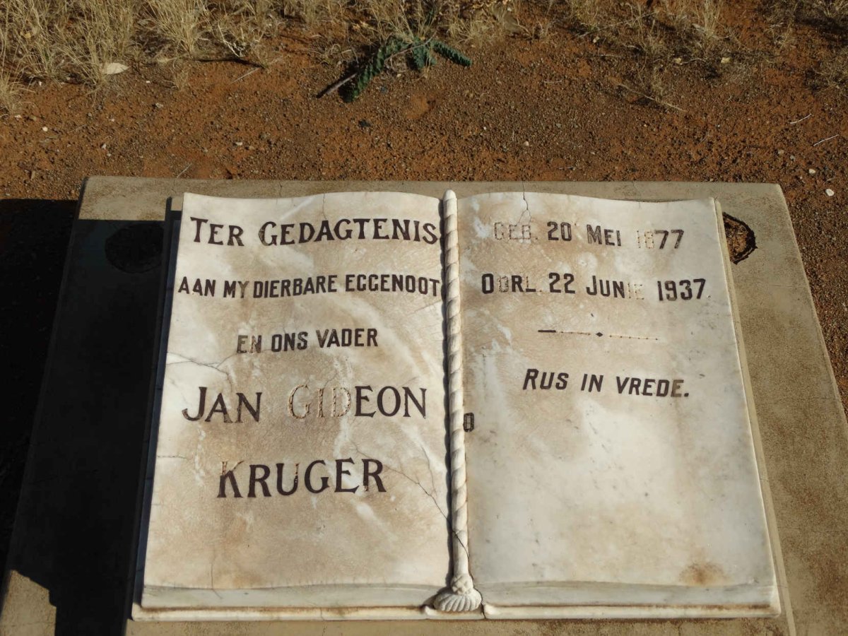 KRUGER Jan Gideon 1877-1937