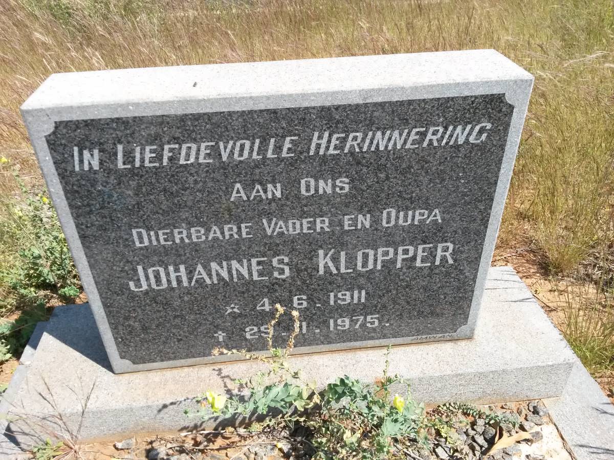 KLOPPER Johannes 1911-1975