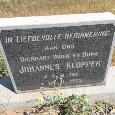 KLOPPER Johannes 1911-1975